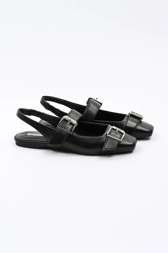 Karl Lagerfeld baleriny skórzane KONNIE KL40186A.000 czarny SS25