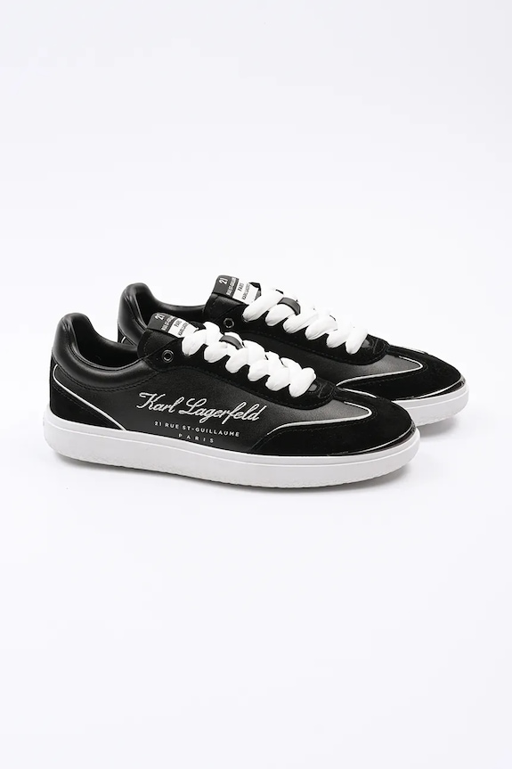 Karl Lagerfeld sneakersy skórzane ATLAS KL63822.300 czarny SS25