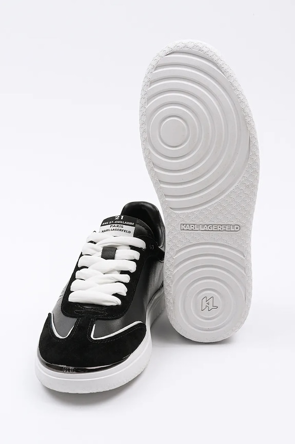 Karl Lagerfeld sneakersy skórzane ATLAS czarny KL63822.300
