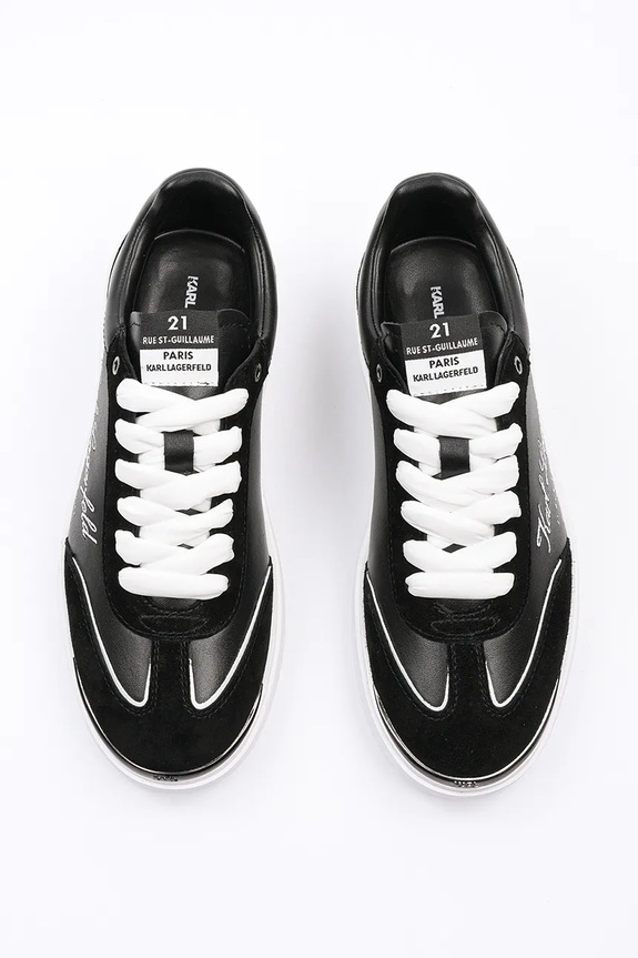 Karl Lagerfeld sneakersy skórzane ATLAS KL63822.300 czarny
