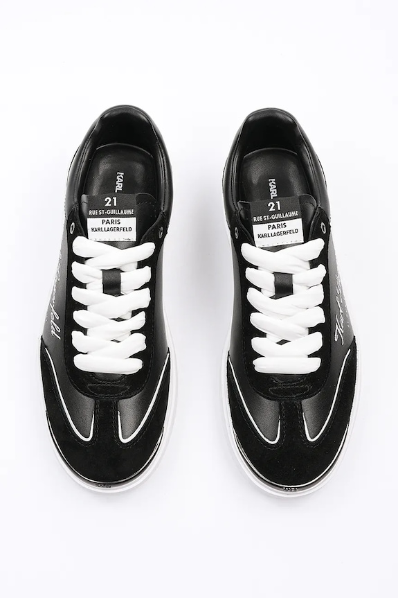 Karl Lagerfeld sneakersy skórzane ATLAS KL63822.300 czarny