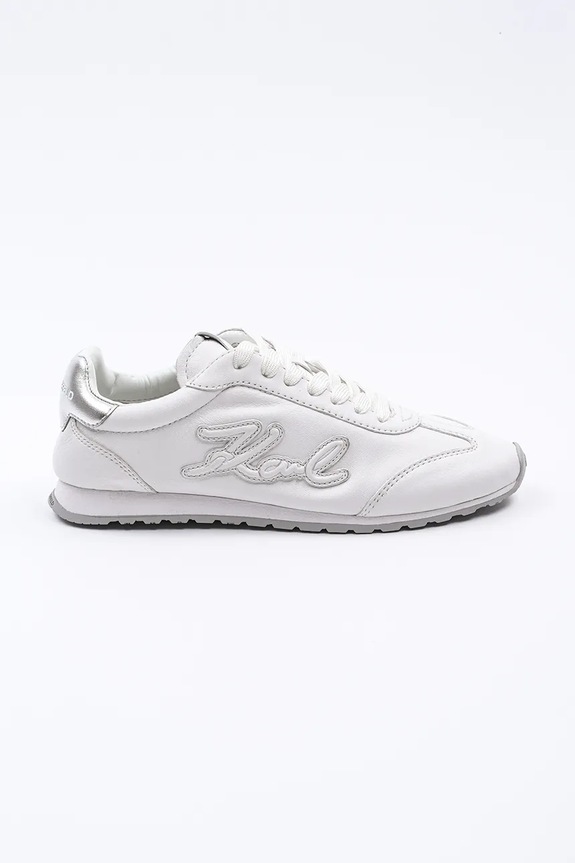 Karl Lagerfeld sneakersy skórzane VENUS płaska biały KL65911A.011
