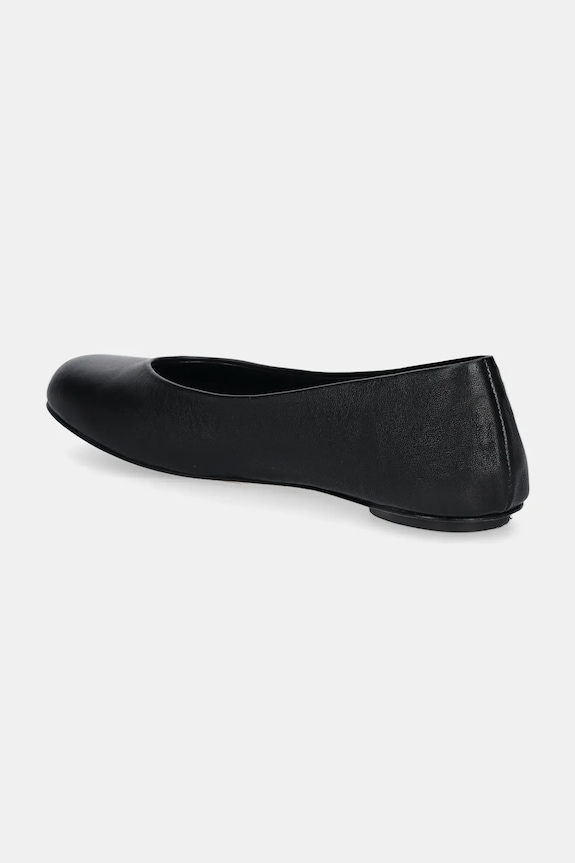 Obuwie Weekend Max Mara baleriny skórzane TODI 2515521074600.BLACK czarny