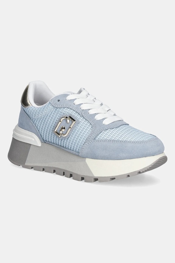 Liu Jo sneakersy AMAZING 25 skóra zamszowa niebieski BA5049PX027S3686