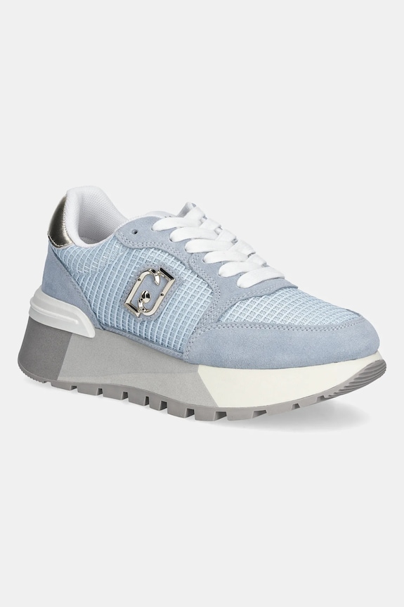 Liu Jo sneakersy AMAZING 25 skóra zamszowa niebieski BA5049PX027S3686
