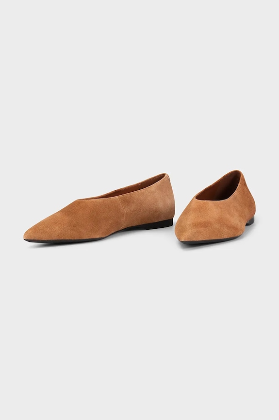 Vagabond Shoemakers balerini din piele intoarsa HERMINE 5933.040.14 maro SS25