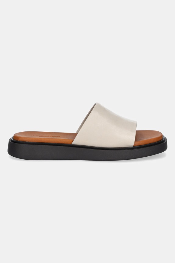 Vagabond Shoemakers klapki skórzane CONNIE 5757.201.02 beżowy SS26