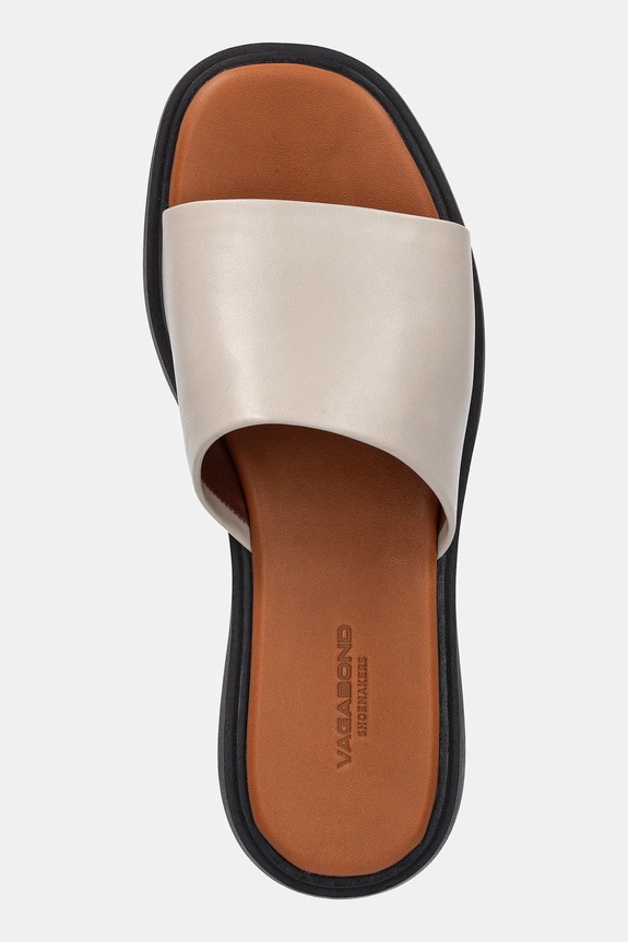 Vagabond Shoemakers klapki skórzane CONNIE beżowy 5757.201.02