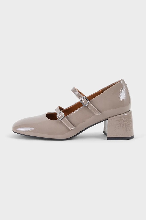 Kožené lodičky Vagabond Shoemakers ADISON štvorcová béžová 5739.160.09
