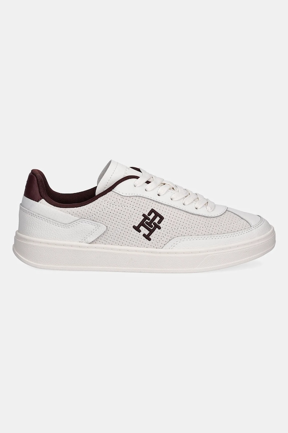 Tommy Hilfiger sneakersy skórzane TH HERITAGE SNEAKER PERF FW0FW08380 beżowy SS25