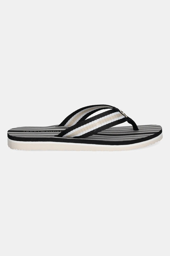 Žabky Tommy Hilfiger IM TH PRINT BEACH SANDAL FW0FW08370 černá SS25