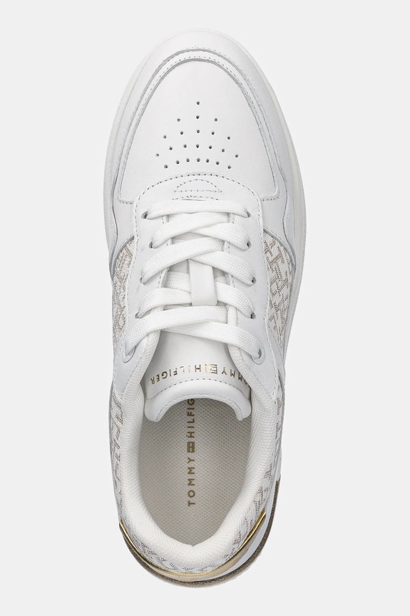 Tenisice Tommy Hilfiger LUX COURT SNEAKER MONOGRAM bijela FW0FW08381