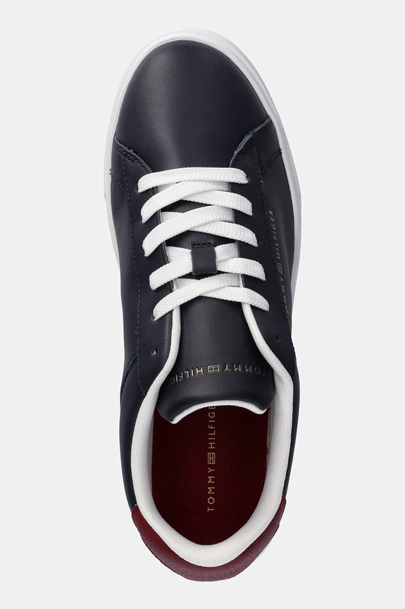 Tommy Hilfiger sneakers din piele ESSENTIAL COURT SNEAKER bleumarin FW0FW08320