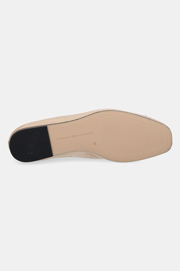 Кожени балеринки Tommy Hilfiger BALLERINA SOFT LEATHER FW0FW08355 бежов