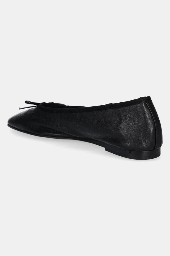 Încălțăminte Tommy Hilfiger balerini de piele BALLERINA SOFT LEATHER FW0FW08355 negru
