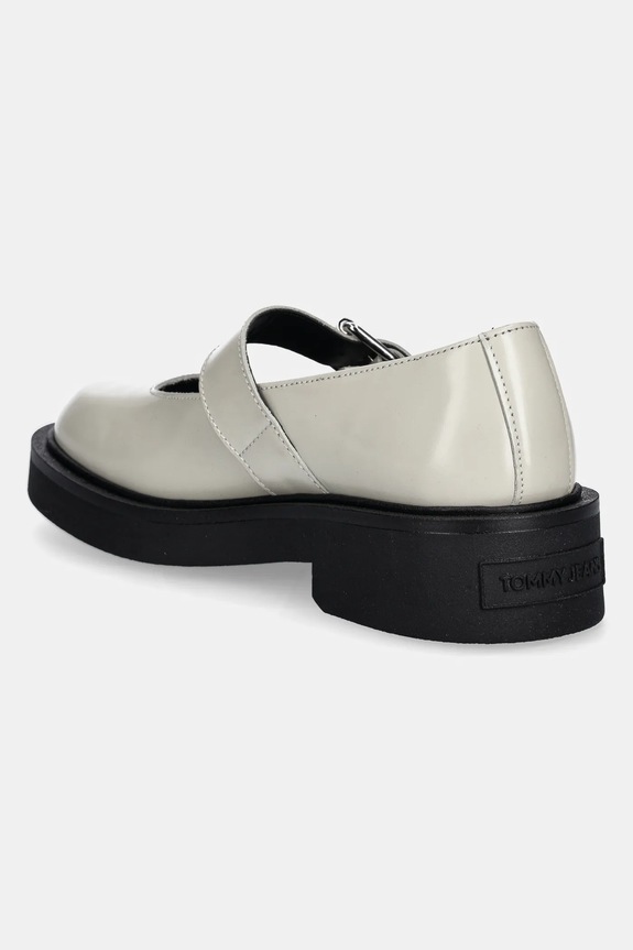 Scarpe Tommy Jeans scarpe in pelle TJW MARY JANE SHOE EN0EN02723 beige