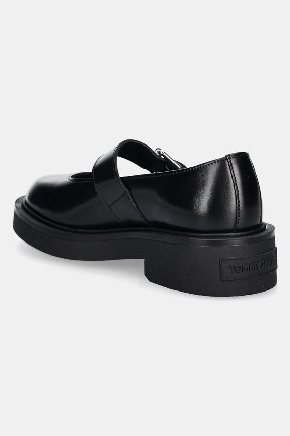 Обувки Кожени половинки обувки Tommy Jeans TJW MARY JANE SHOE EN0EN02723 черен