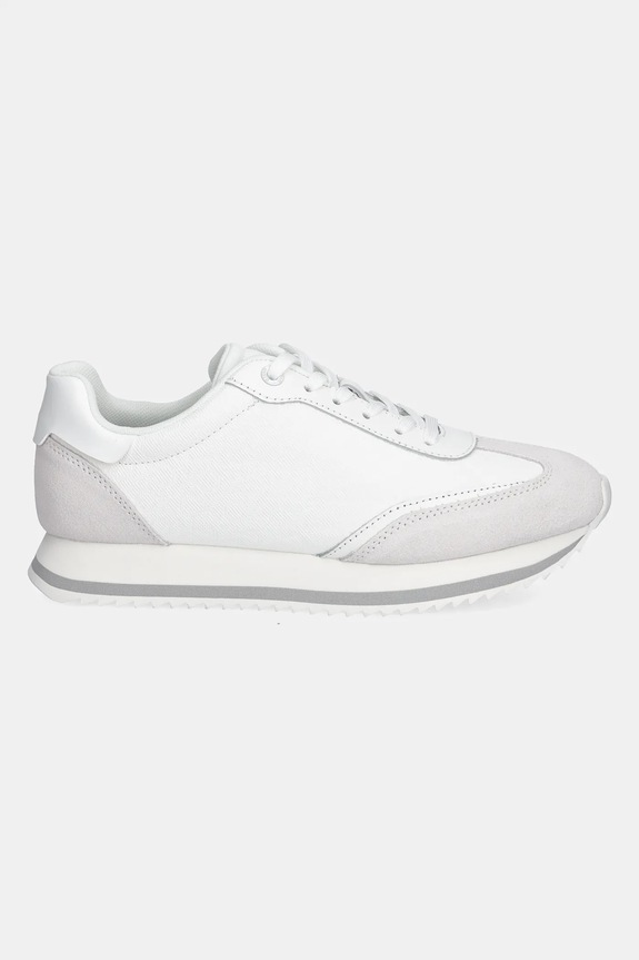 Calvin Klein sneakers RUNNER LACE UP - MONO MIX HW0HW02294 alb SS25