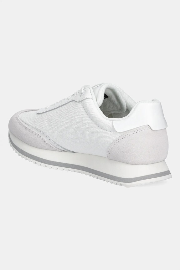 Încălțăminte Calvin Klein sneakers RUNNER LACE UP - MONO MIX HW0HW02294 alb