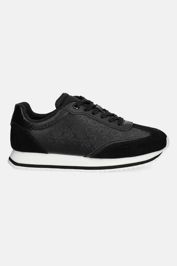 Sneakers boty Calvin Klein RUNNER LACE UP - MONO MIX HW0HW02294 černá SS25