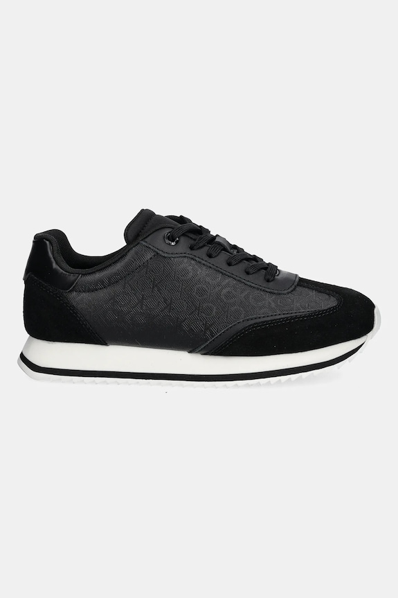 Sneakers boty Calvin Klein RUNNER LACE UP - MONO MIX HW0HW02294 černá SS25