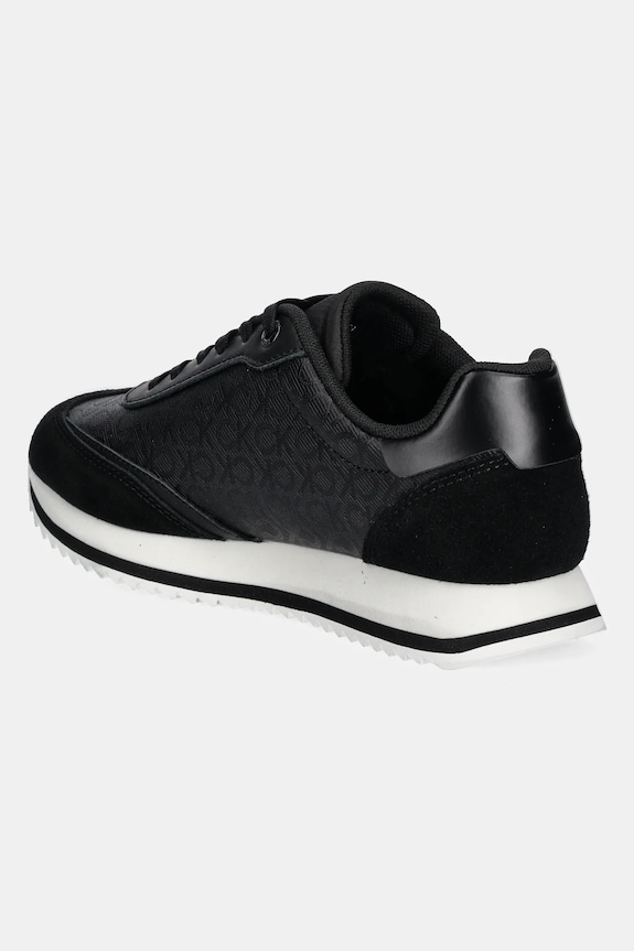 Boty Sneakers boty Calvin Klein RUNNER LACE UP - MONO MIX HW0HW02294 černá