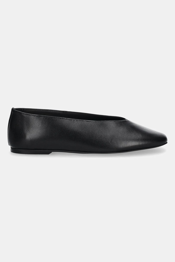 Calvin Klein baleriny skórzane CLASSIC BALLERINA - LTH HW0HW02441 czarny SS25