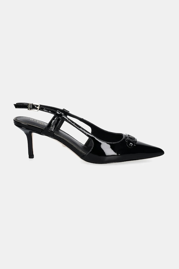 Usnjene visoke pete Marciano by Guess 5RGZ15.7287A.JBLK črna SS25