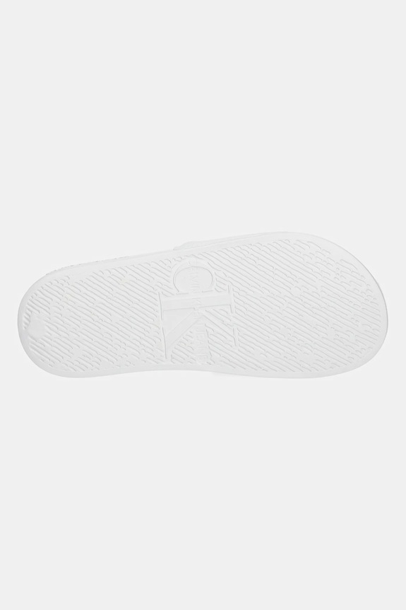 Pantofle Calvin Klein Jeans SLIDE MONOGRAM WMNS YW0YW01835 bílá
