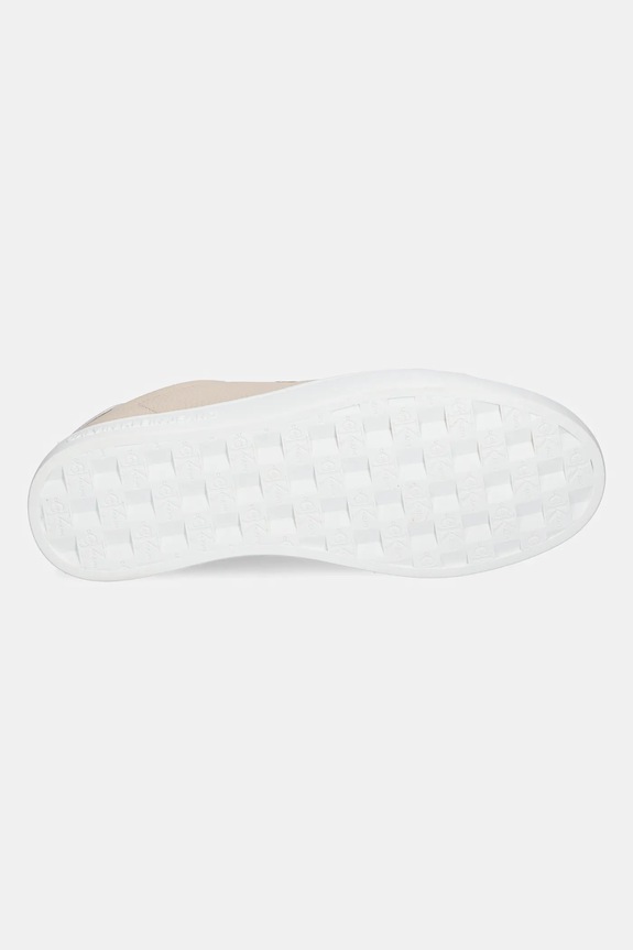 Calvin Klein Jeans sneakersy skórzane CLASSIC CUPSOLE LOW OHB YW0YW01799 beżowy