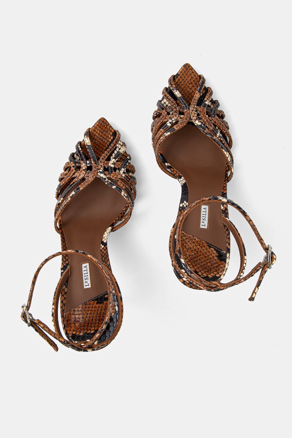 Le Silla bőr szandál Sandalo Embrace barna 2309B100RCPPDUR723