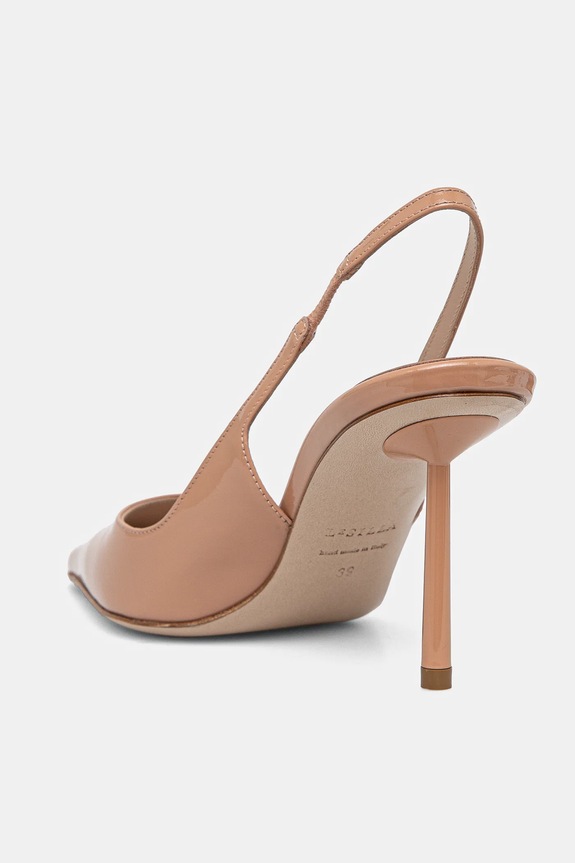 Obuwie Le Silla szpilki skórzane Chanel Bella 4233B080LBPPKAB152 beżowy