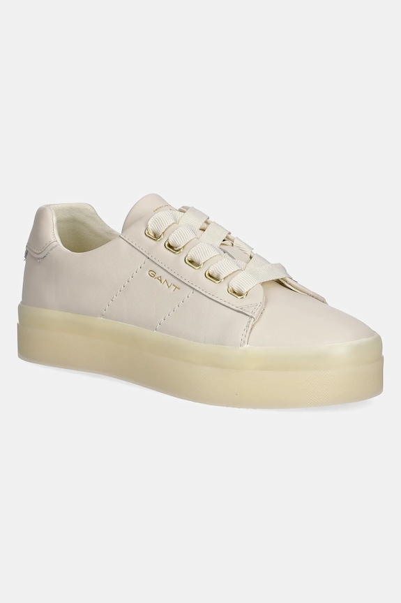 Gant sneakersy skórzane Avona płaska beżowy 30531969.G125