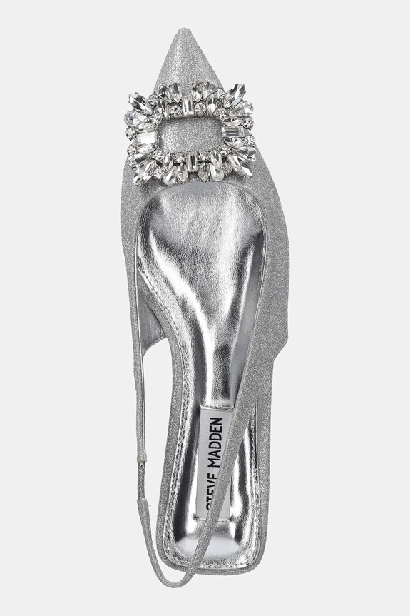 Steve Madden baleriny Calista srebrny SM11003625.SIG