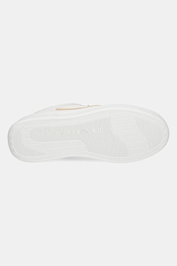 Kožené tenisky Tommy Hilfiger ESSENTIAL BASKET SNEAKER FW0FW08456 béžová