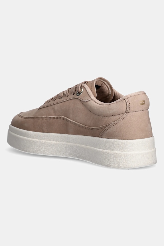 Obuwie Tommy Hilfiger sneakersy nubukowe MODERN COURT SNEAKER NUBUCK FW0FW08462 beżowy