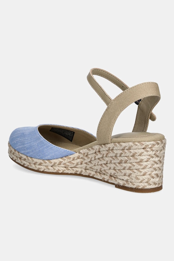 Scarpe Tommy Hilfiger espadrillas CHAMBRAY MID WEDGE ESPAD FW0FW08477 blu