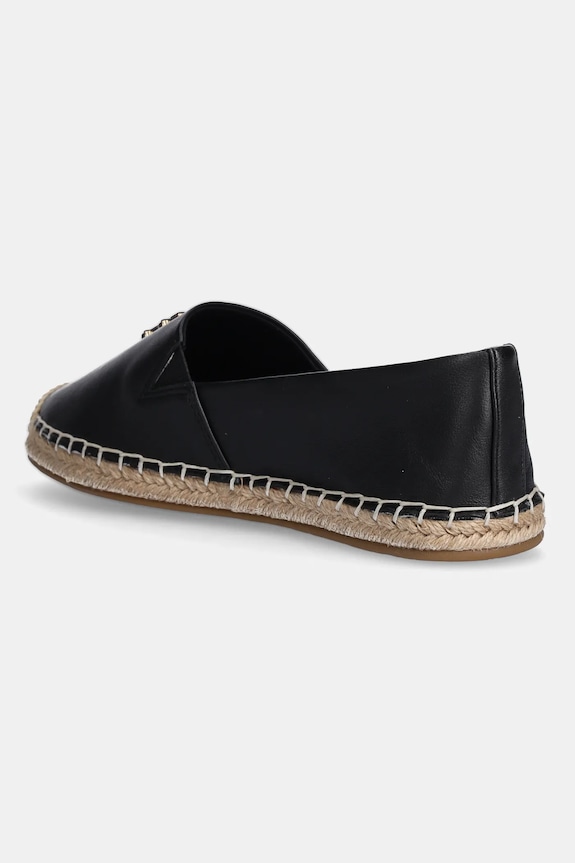 Cipők Tommy Hilfiger bőr espadrilles TH LOGO LEATHER ESPADRILLE FW0FW08540 fekete