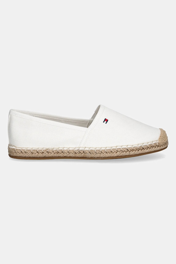 Tommy Hilfiger espadrile de femei FLAG CANVAS ESPADRILLE FW0FW08541 alb SS26