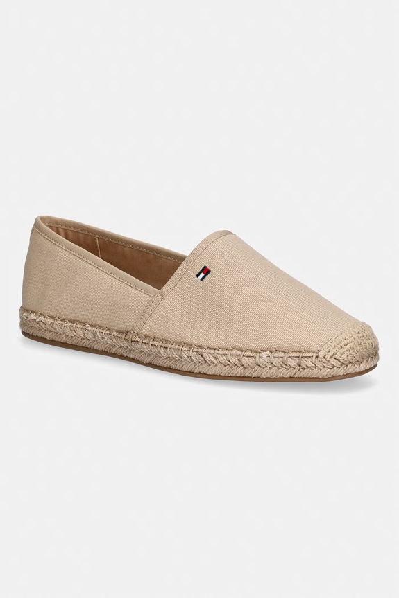 Tommy Hilfiger espadrile de damă FLAG CANVAS bej FW0FW08541