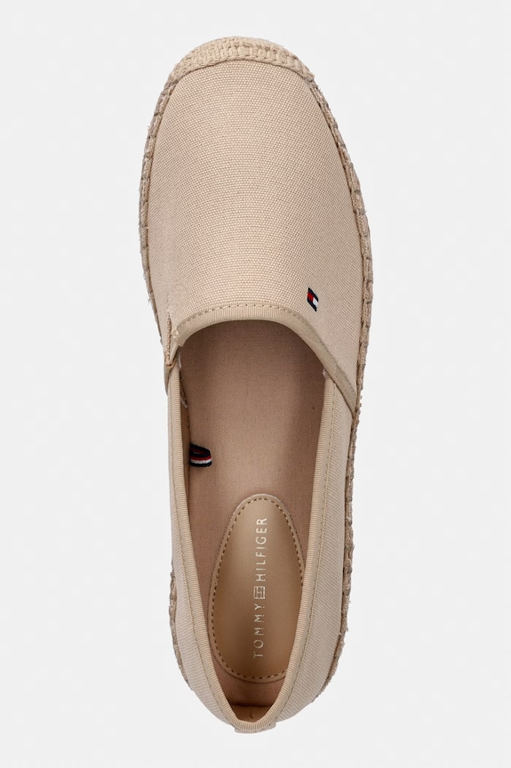 Tommy Hilfiger espadrile de damă FLAG CANVAS bej FW0FW08541