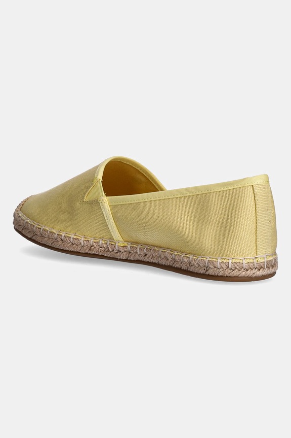 Obuwie Tommy Hilfiger espadryle damskie FLAG CANVAS ESPADRILLE FW0FW08541 żółty
