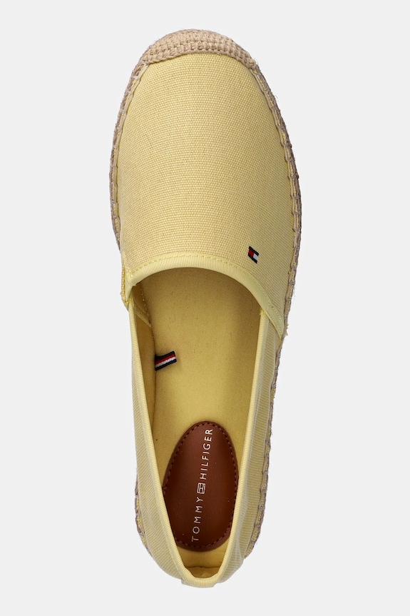 Tommy Hilfiger espadryle damskie FLAG CANVAS ESPADRILLE żółty FW0FW08541