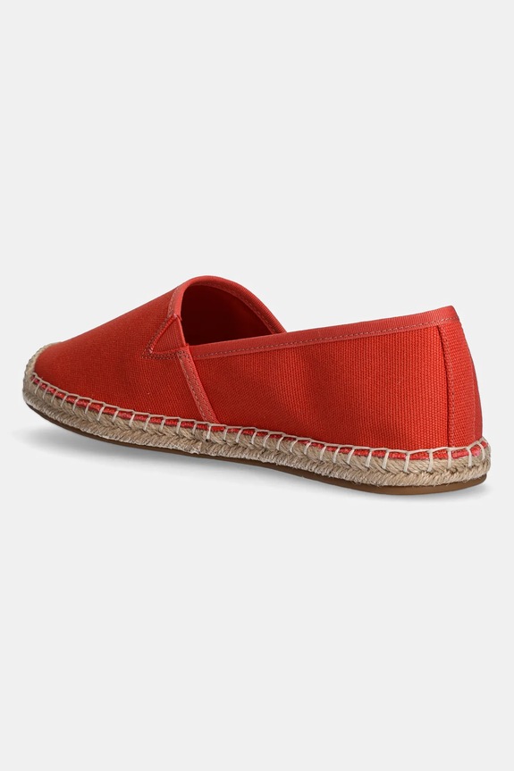 Obuwie Tommy Hilfiger espadryle damskie FLAG CANVAS ESPADRILLE FW0FW08541 pomarańczowy