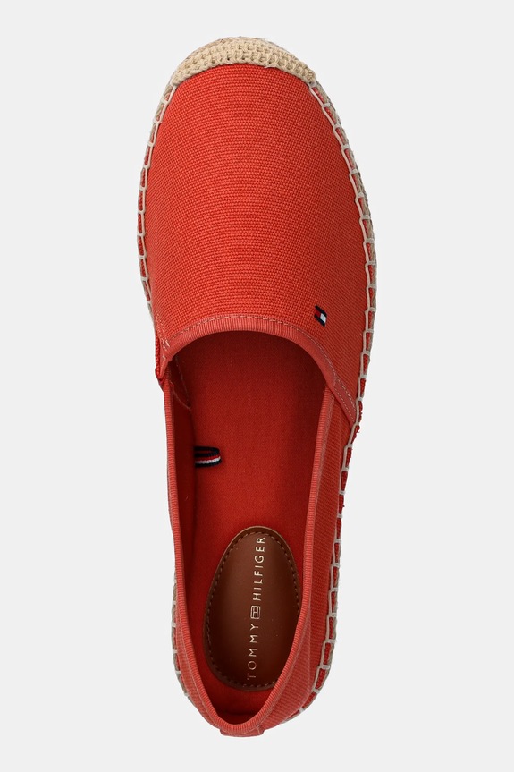 Tommy Hilfiger espadryle damskie FLAG CANVAS ESPADRILLE pomarańczowy FW0FW08541