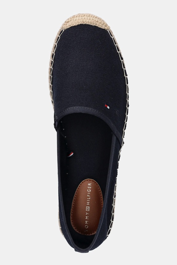 Tommy Hilfiger espadrile femei FLAG CANVAS ESPADRILLE bleumarin FW0FW08541