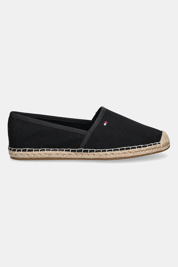 Tommy Hilfiger espadrile de damă FLAG CANVAS ESPADRILLE FW0FW08541 negru SS26