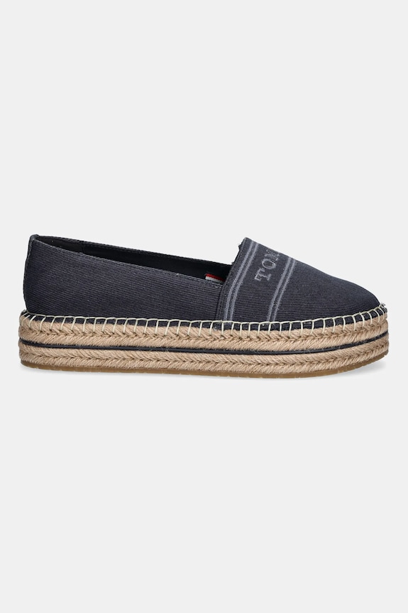 Tommy Hilfiger espadryle DENIM PLATFORM ESPADRILLE FW0FW08543 granatowy SS25