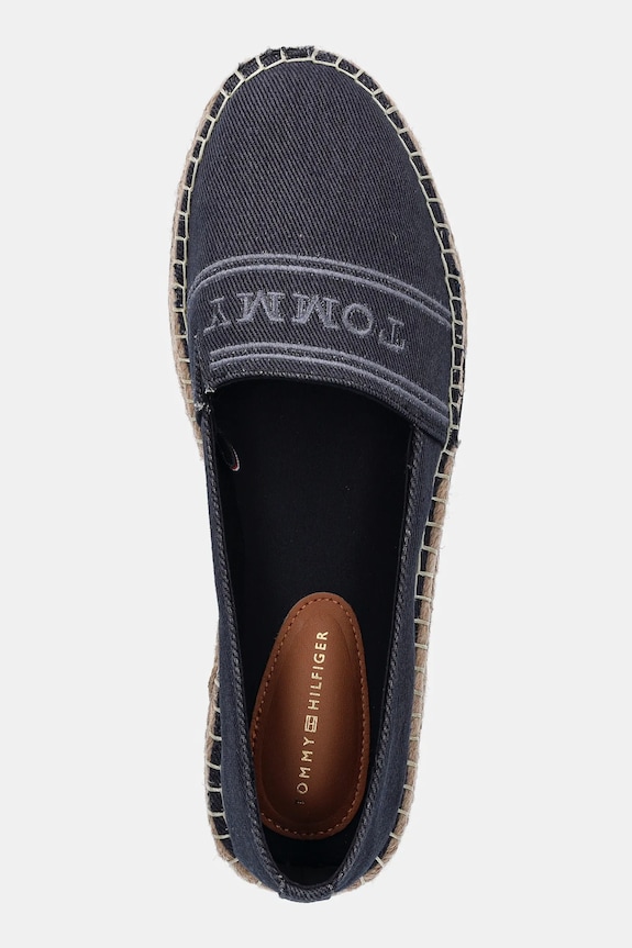 Tommy Hilfiger espadryle DENIM PLATFORM ESPADRILLE granatowy FW0FW08543