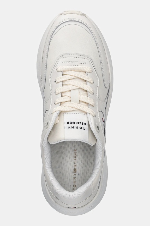Tommy Hilfiger sneakers din piele IM INES CHUNKY SNEAKER alb FW0FW08556